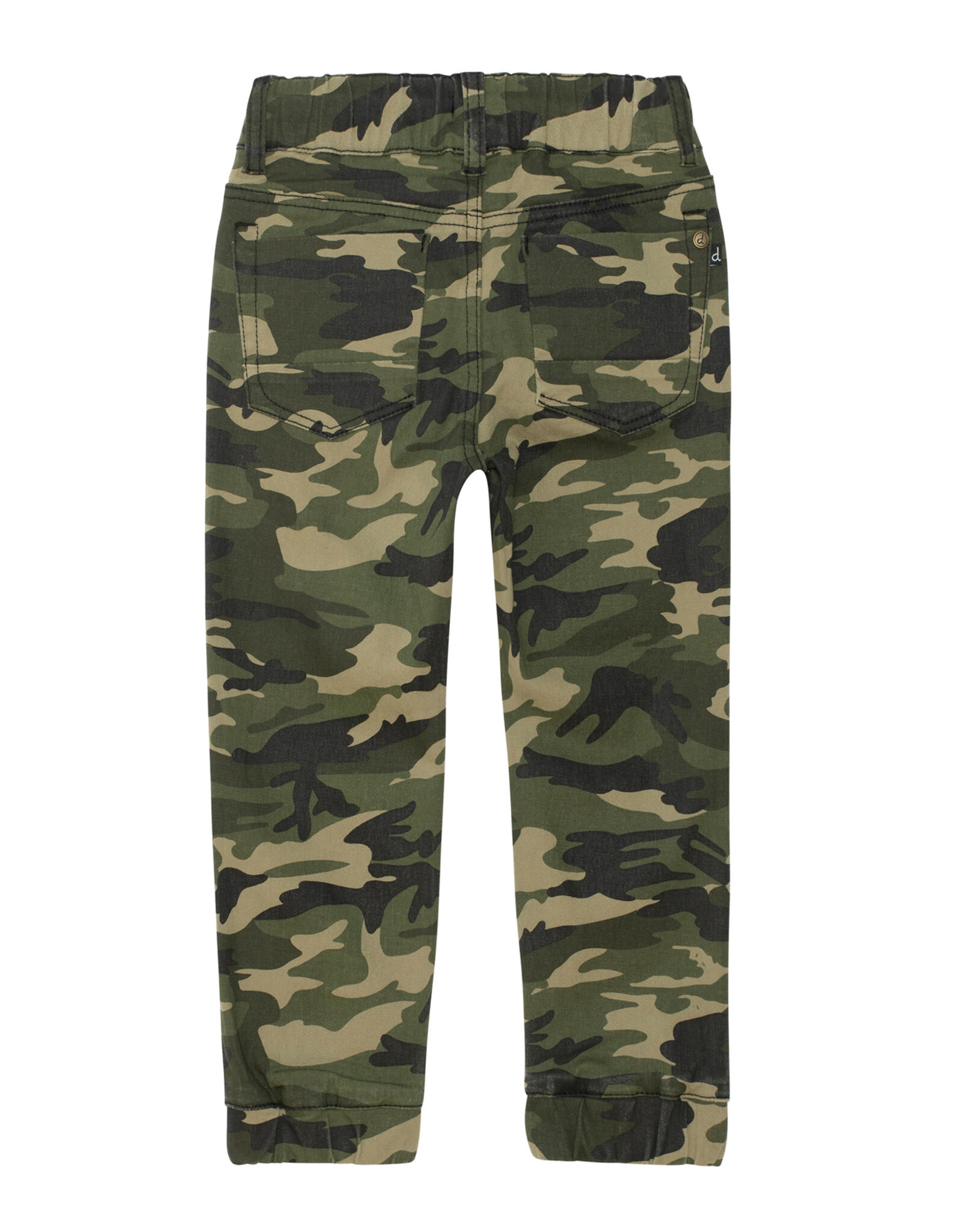 Deux Par Deux Camo Twill Elastic Jogger
