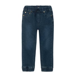 Deux Par Deux Navy Denim French Terry Jogger