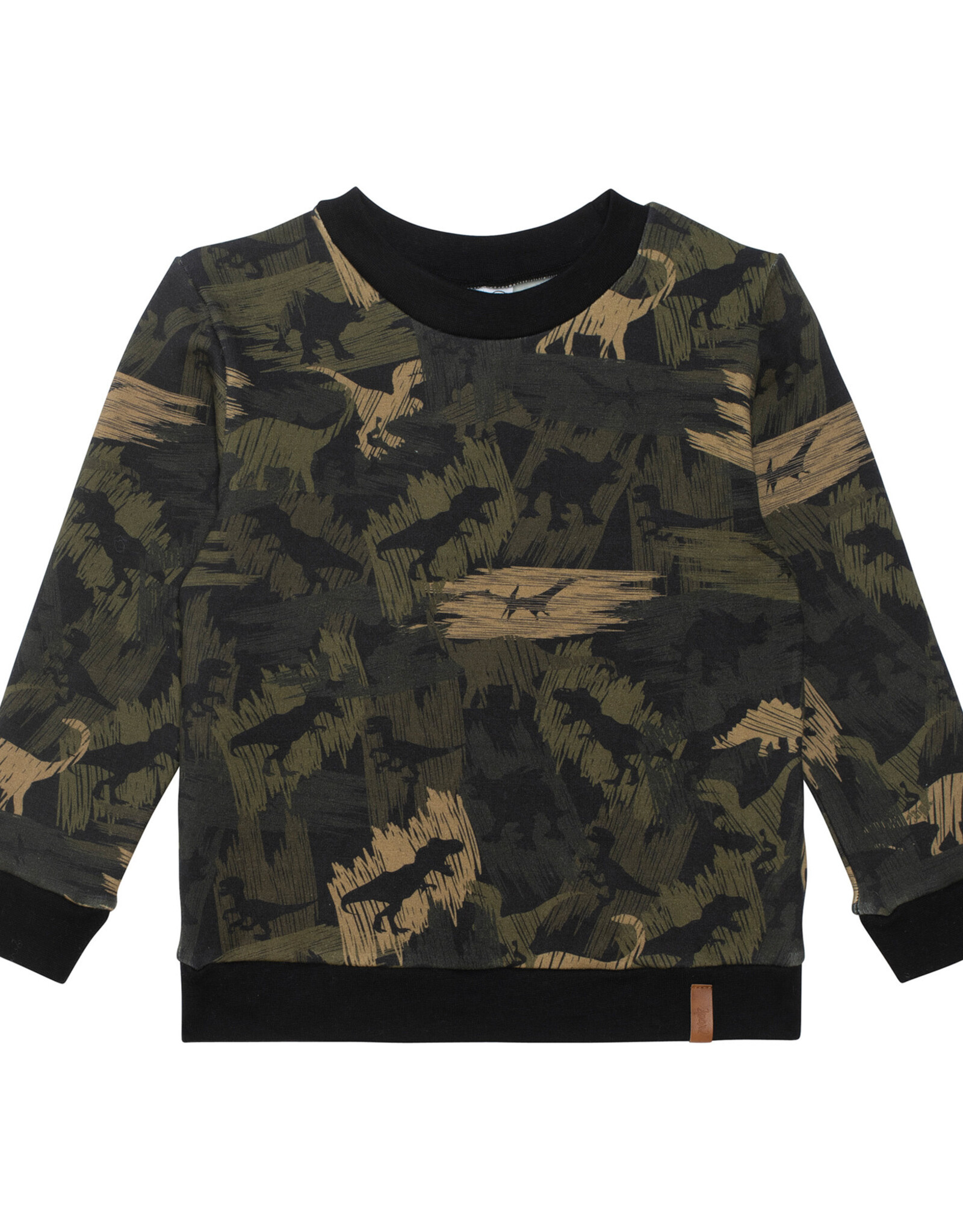 Deux Par Deux Anthracite Dinosaur Fleece