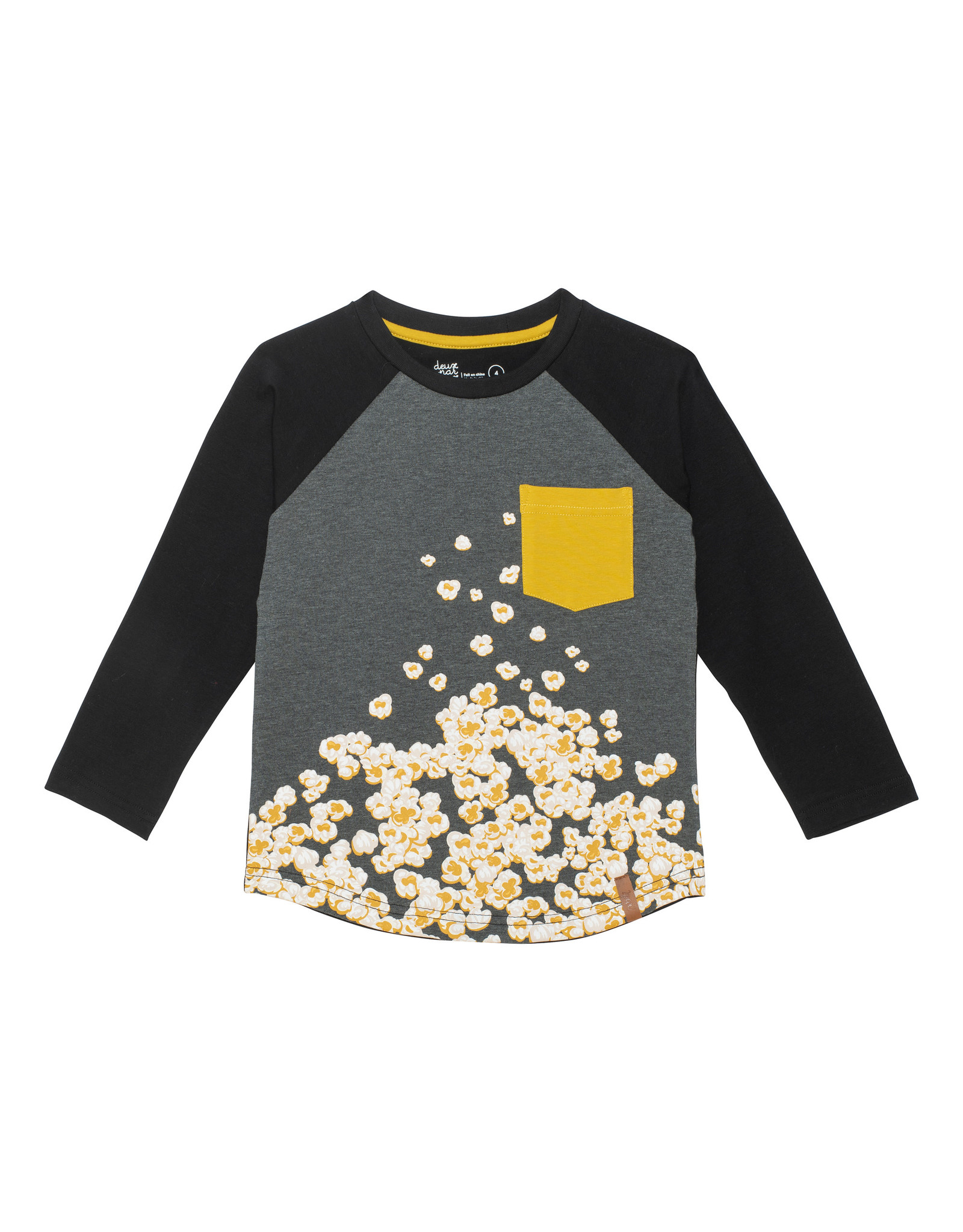 Deux Par Deux Popcorn T-Shirt with Pocket