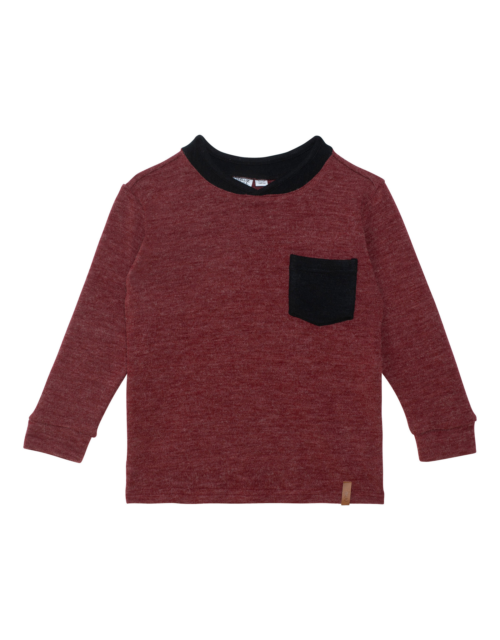 Deux Par Deux Biking Red Long Sleeve with Pocket