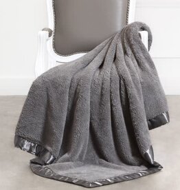 Little Giraffe Charcoal Chenille XL Throw