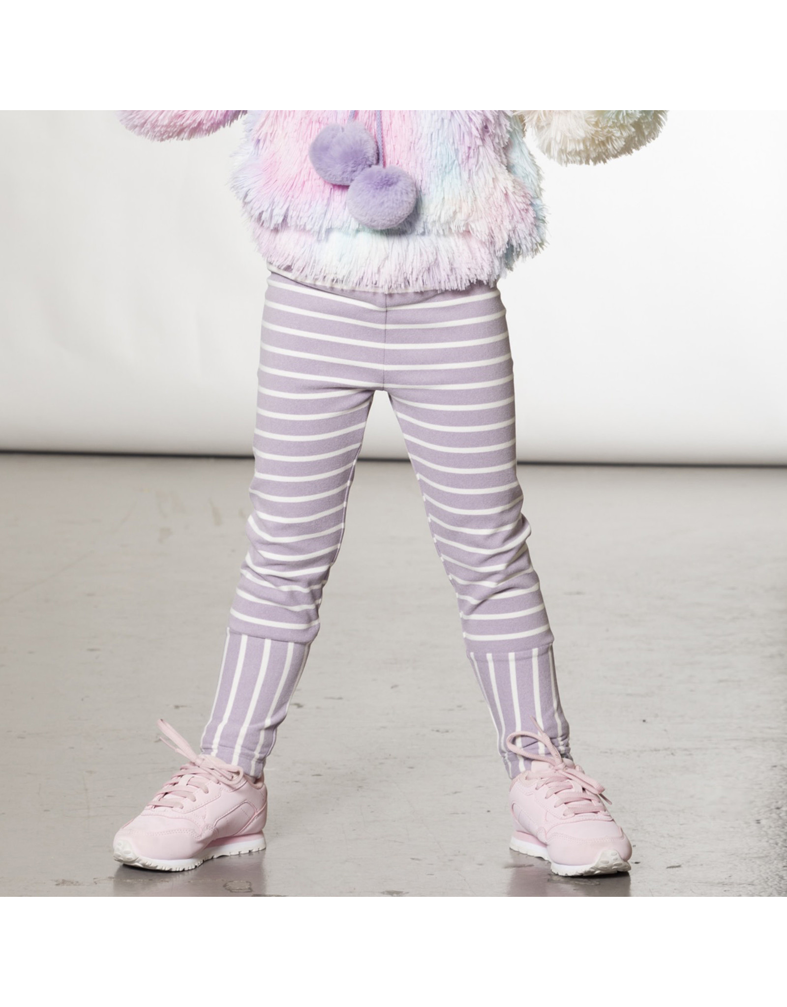 Deux Par Deux Lilac Striped Legging