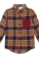 Deux Par Deux Fall Plaid Shirt w/Pocket