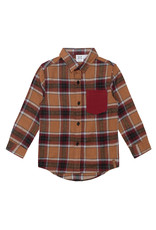 Deux Par Deux Fall Plaid Shirt w/Pocket