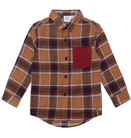 Deux Par Deux Fall Plaid Shirt w/Pocket