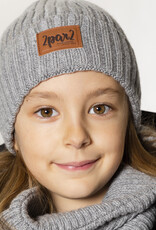 Deux Par Deux Grey Mix Knitted DPD Hat