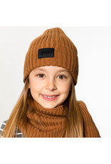 Deux Par Deux Mocha Bisque Knitted Hat