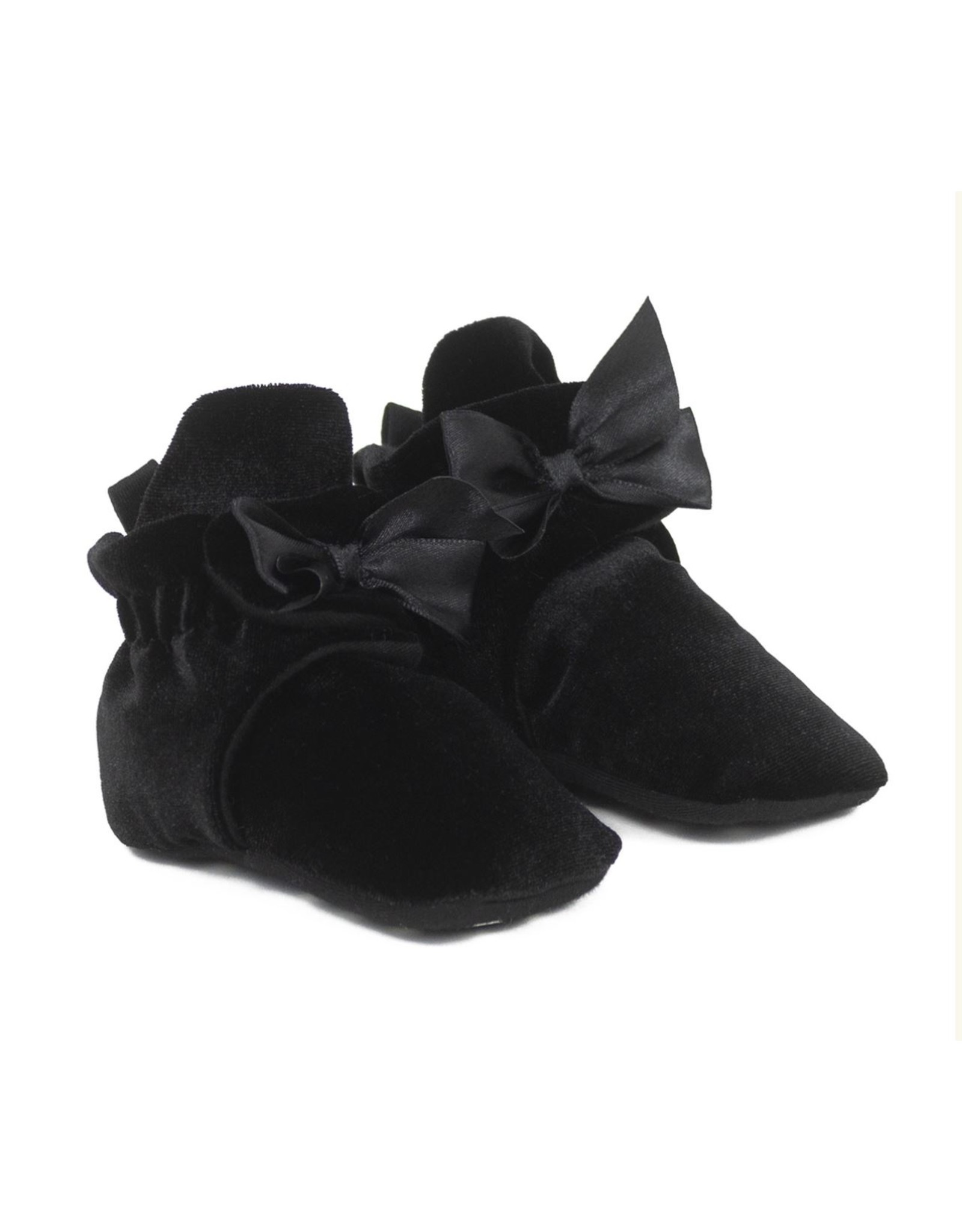 Robeez Holiday Black Bow Booties (6-12M)