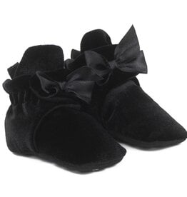 Robeez Holiday Black Bow Booties (6-12M)