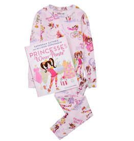 Books to Bed Princesses Wear Pants PJ & Book Set