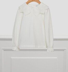 Abel & Lula Girls Embroidered Collar Shirt