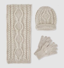 Abel & Lula Jacquard scarf-hat set