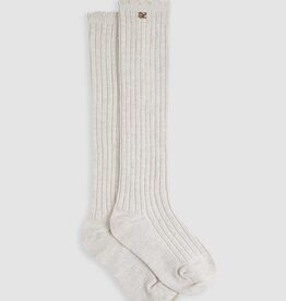 Abel & Lula Bone Shimmer Ribbed Socks