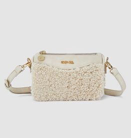 Abel & Lula Sand Faux-fur Handbag