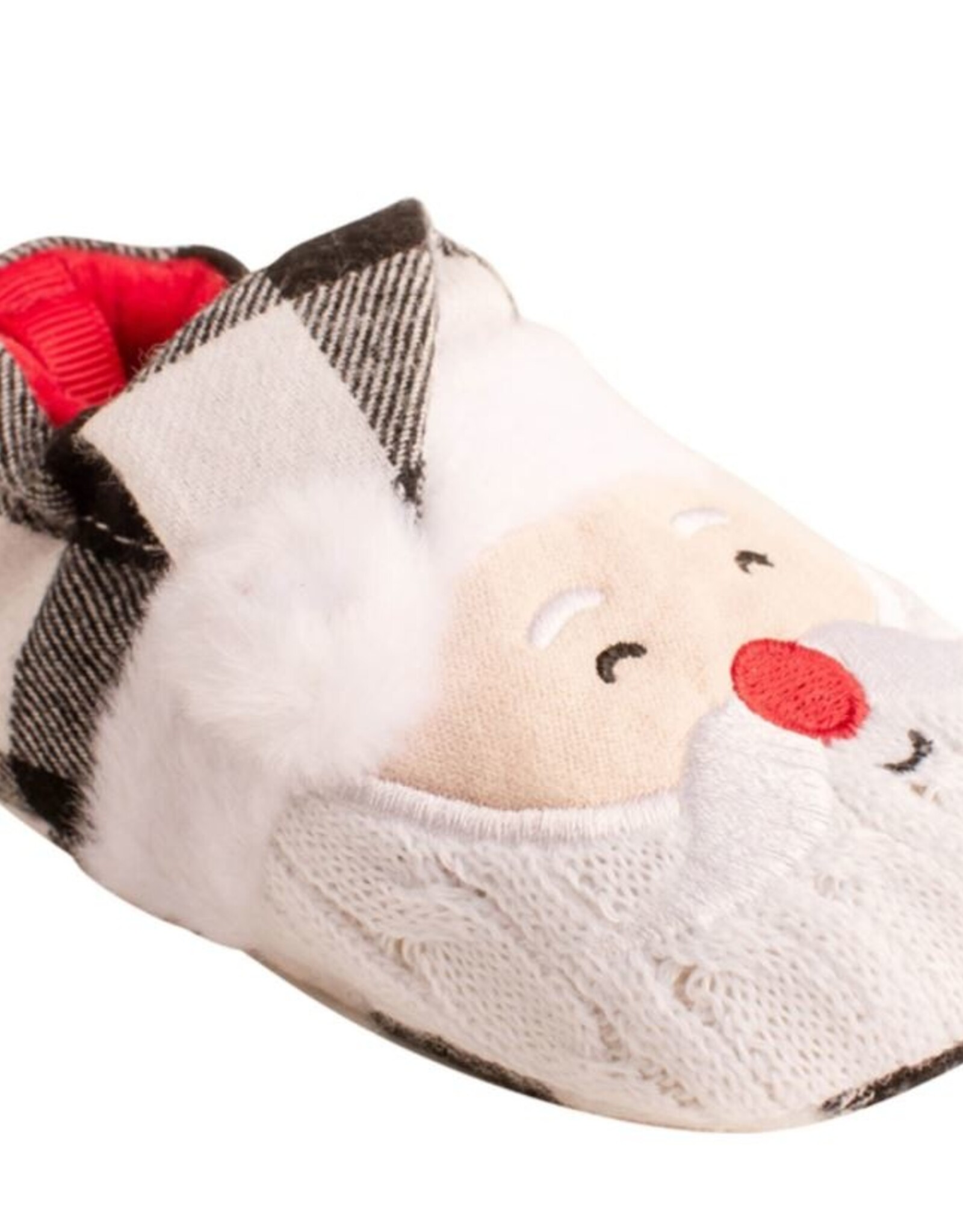 Baby Deer Santa Face Slippers