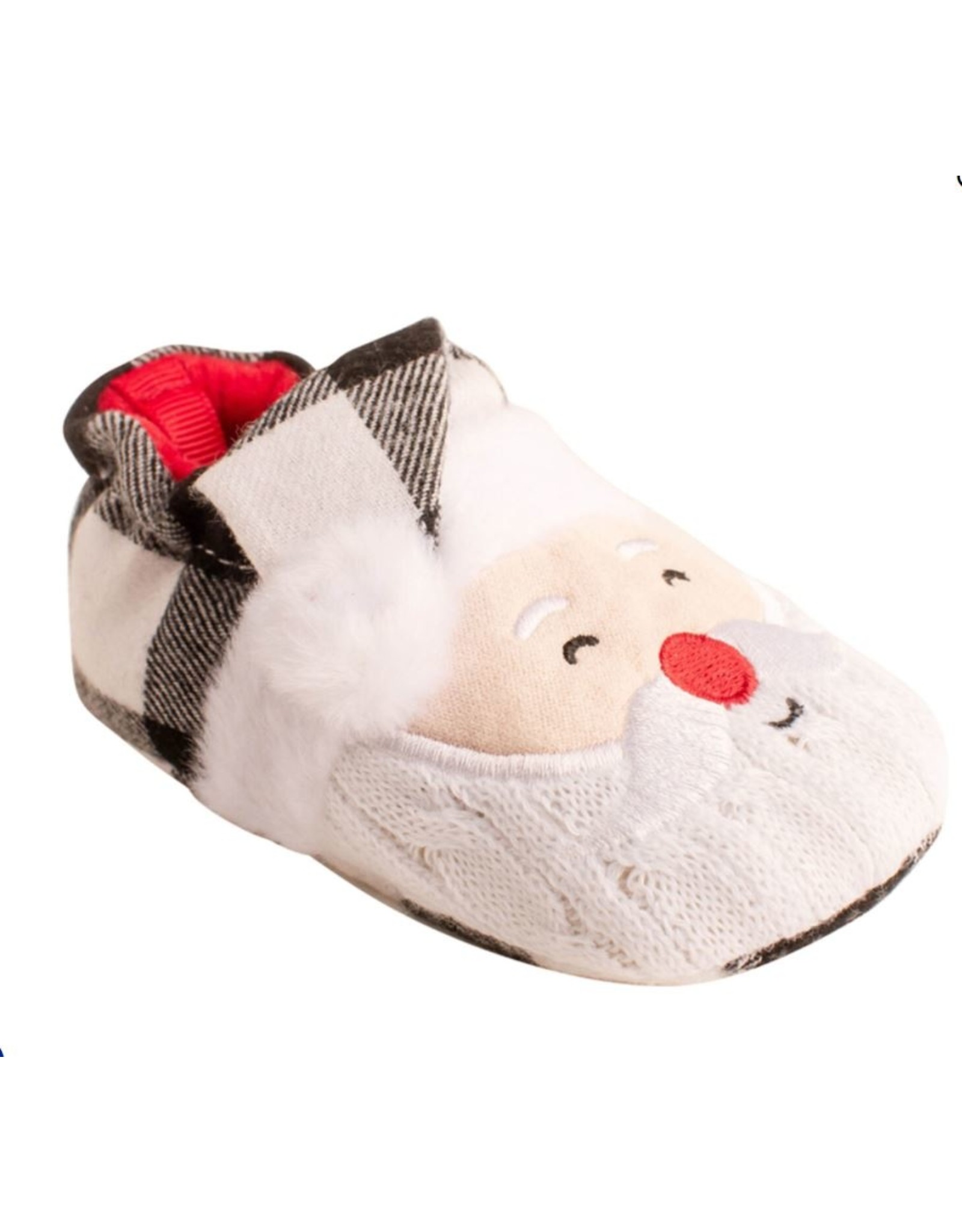 Baby Deer Santa Face Slippers