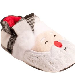 Baby Deer Santa Face Slippers