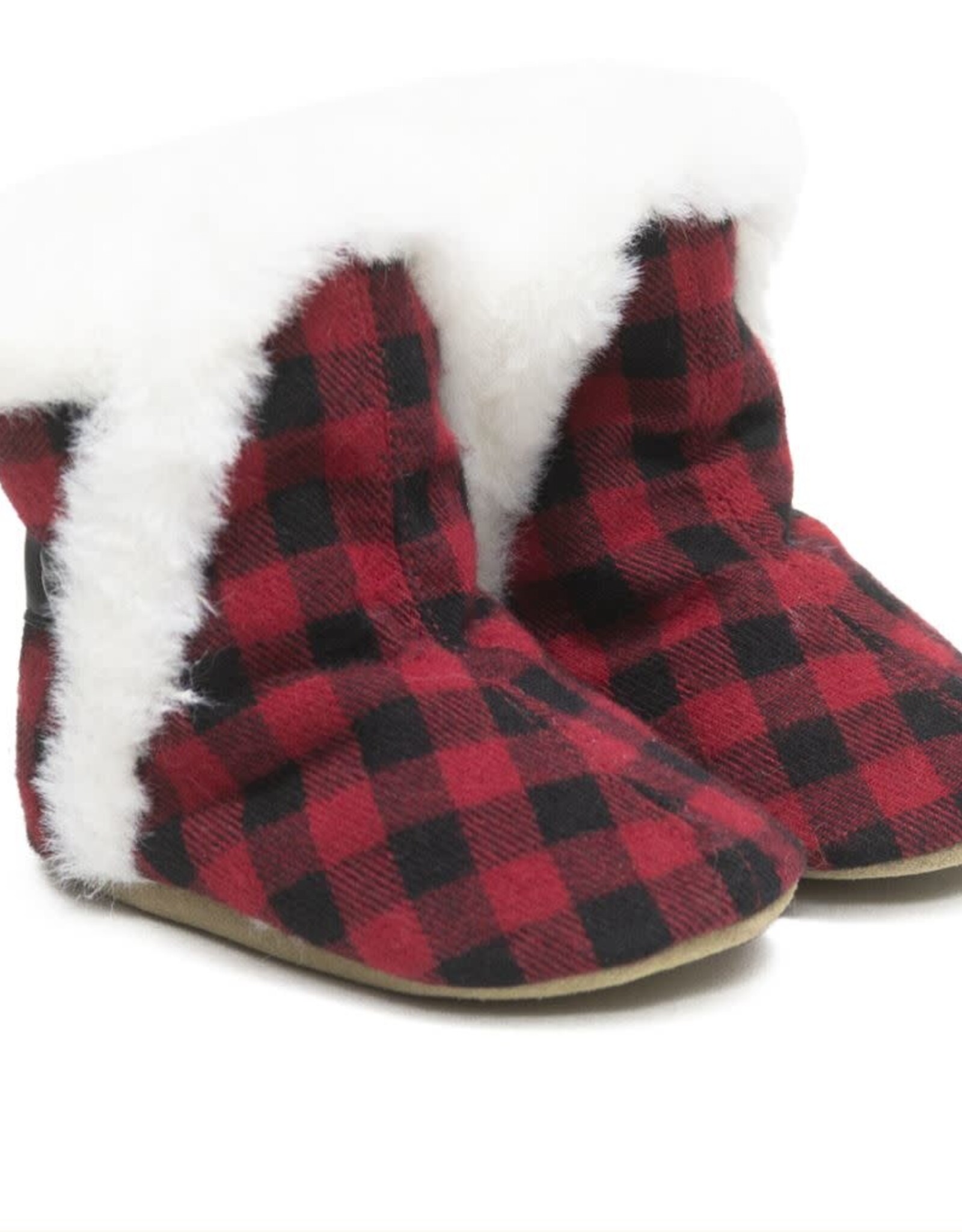 Robeez Jack Red Plaid Soft Soles