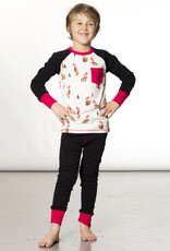 Deux Par Deux Christmas Fox 2 Pc Pajama Set