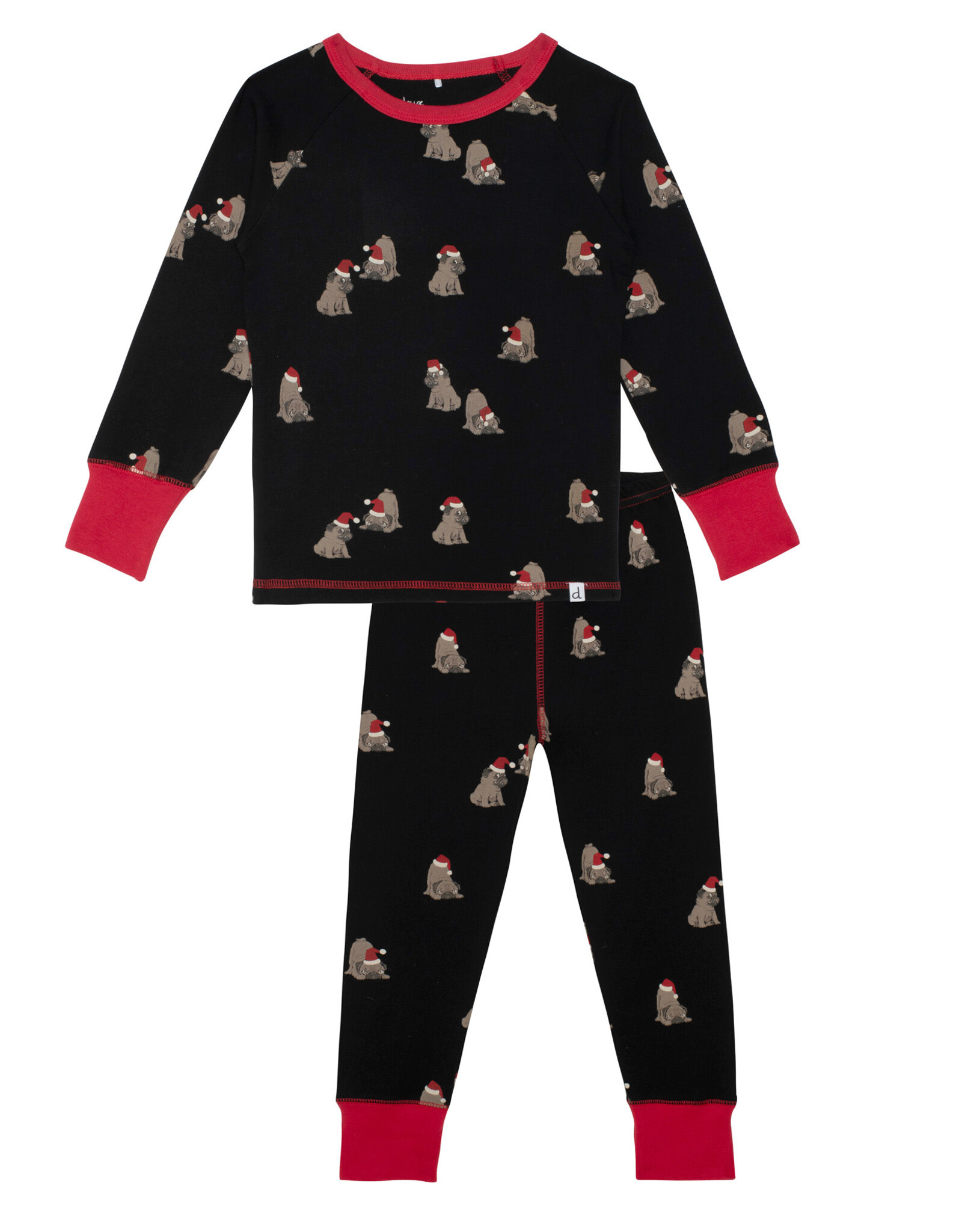 Deux Par Deux Christmas Dog 2 Pc Pajama Set