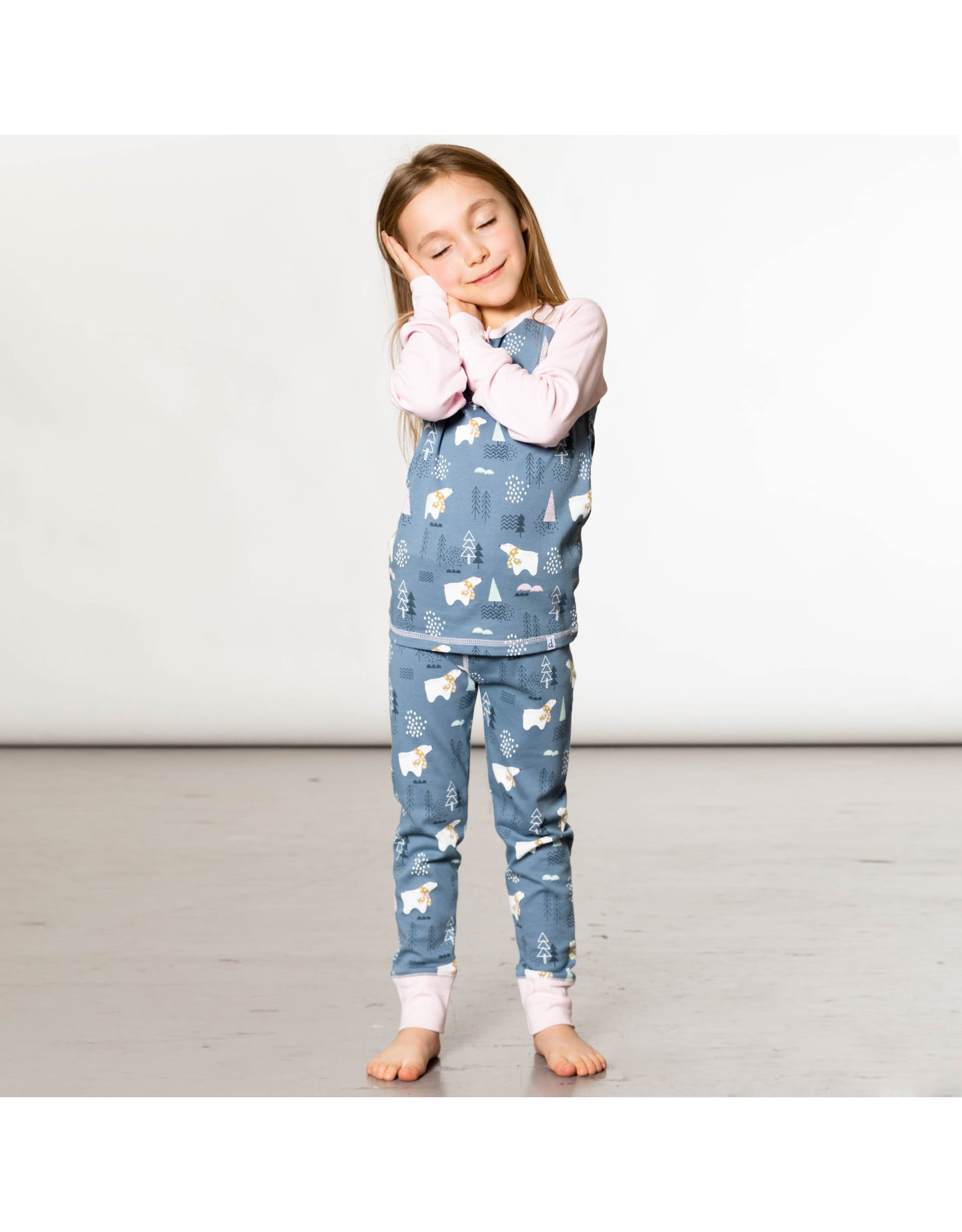 Deux Par Deux Winter Bears Girls 2 Pc Pajama Set