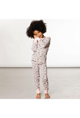 Deux Par Deux Leopard Print 2 Pc Pajama Set