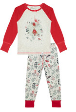 Deux Par Deux Christmas Deer 2 Pc Pajama Set