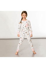 Deux Par Deux Christmas Forest 2 Pc Pajama Set