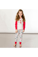 Deux Par Deux Christmas Deer 2 Pc Pajama Set