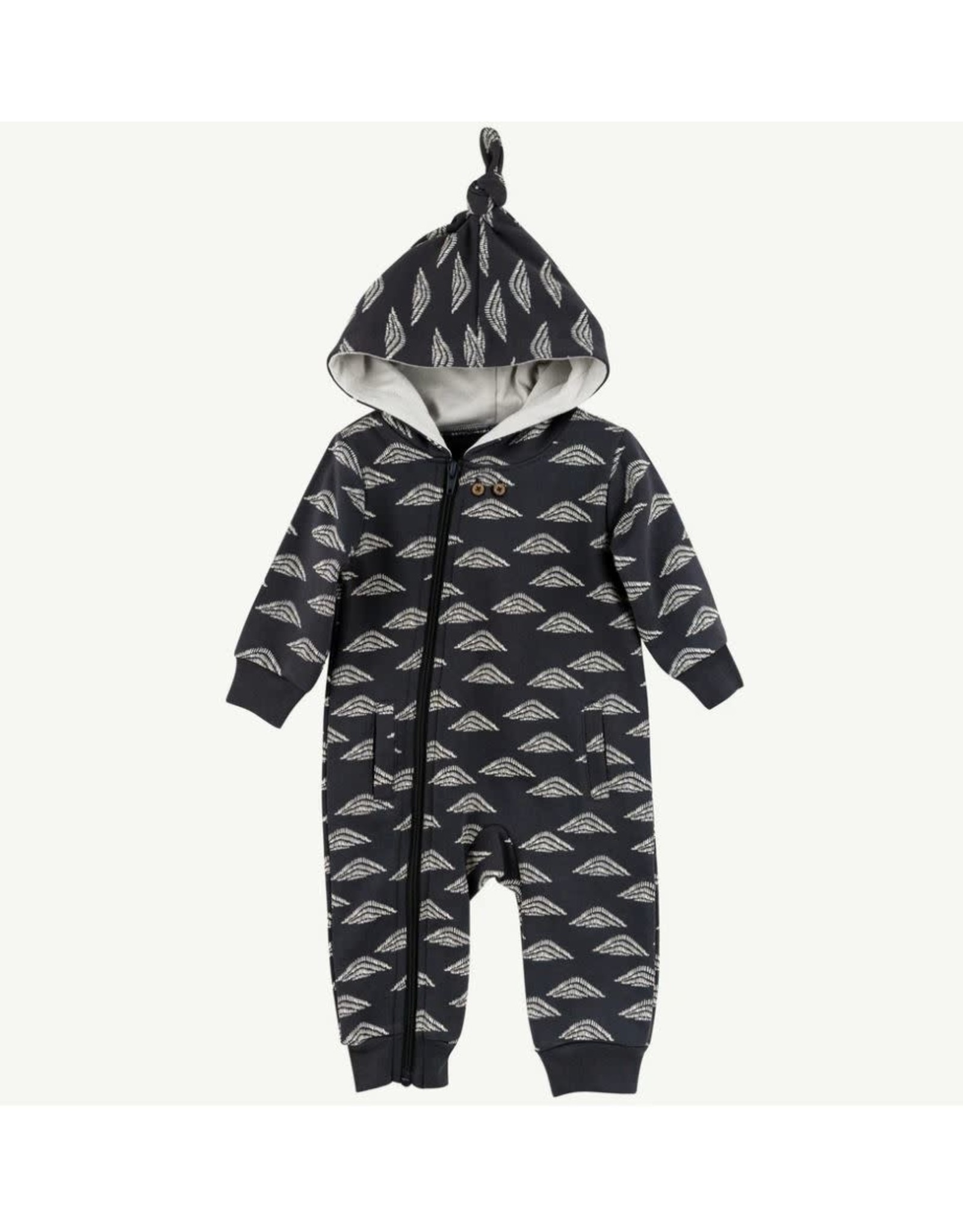 Oliver & Rain Mountains Hooded Zip Jumpsuit