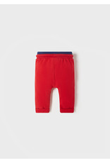 Mayoral Red Fleece Trousers w/Tie