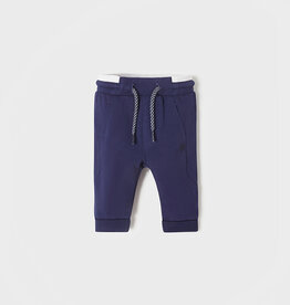 Mayoral Blue Fleece Trousers w/Tie