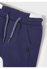 Mayoral Blue Fleece Trousers w/Tie
