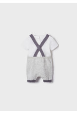 Mayoral Zebra Knit Dungaree Set