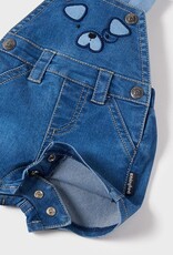 Mayoral Yellow Stripe Denim Dungaree Set