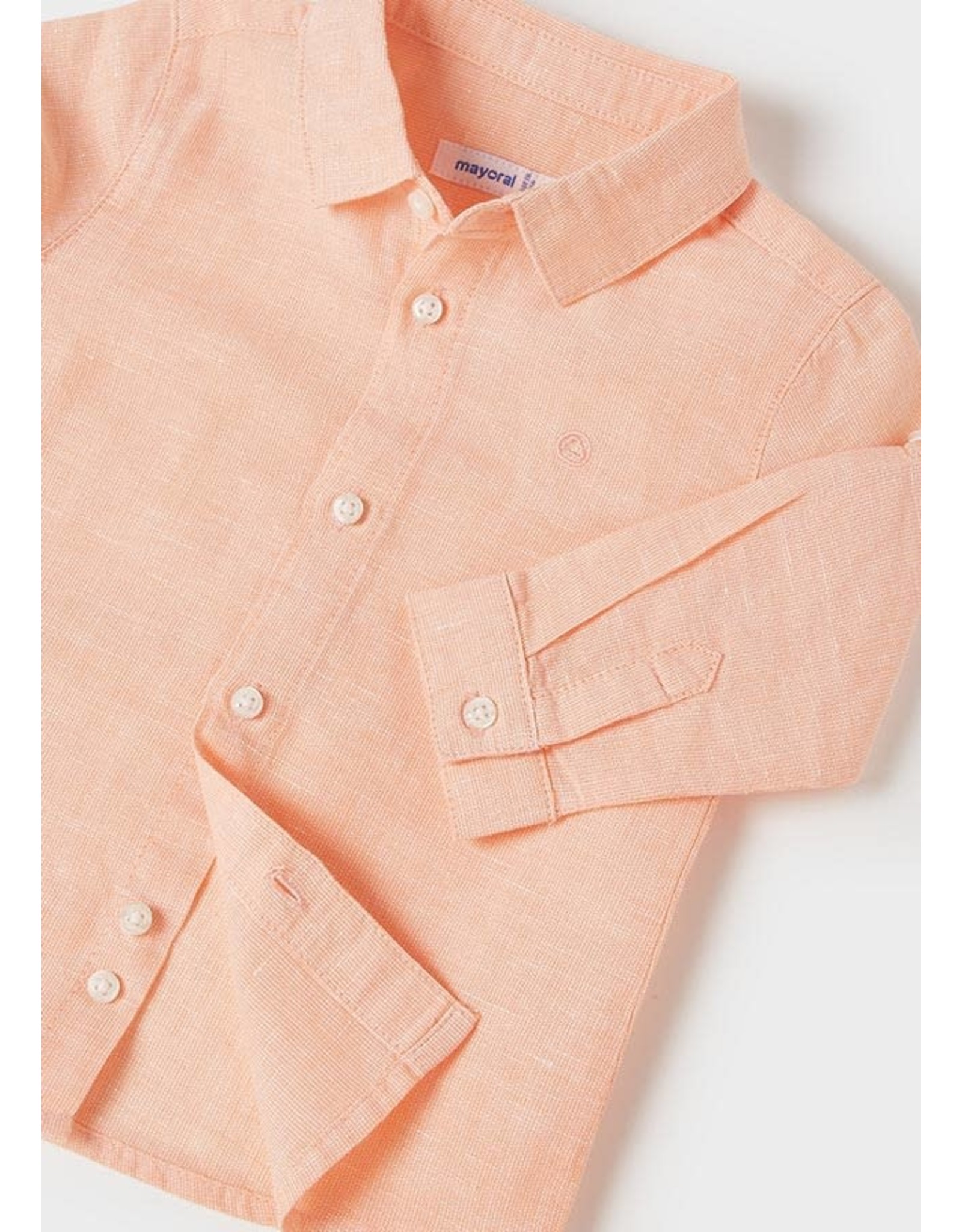 Mayoral Clay Linen Button Up