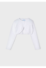 Mayoral White Knit Cardigan