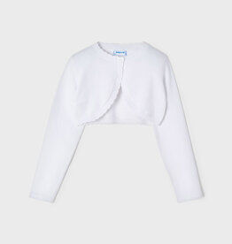 Mayoral White Knit Cardigan