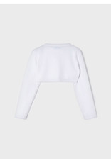 Mayoral White Knit Cardigan