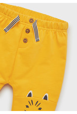 Mayoral Yellow Zoo Knit Pants
