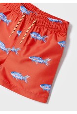 Mayoral Red Fish Swim Shorts