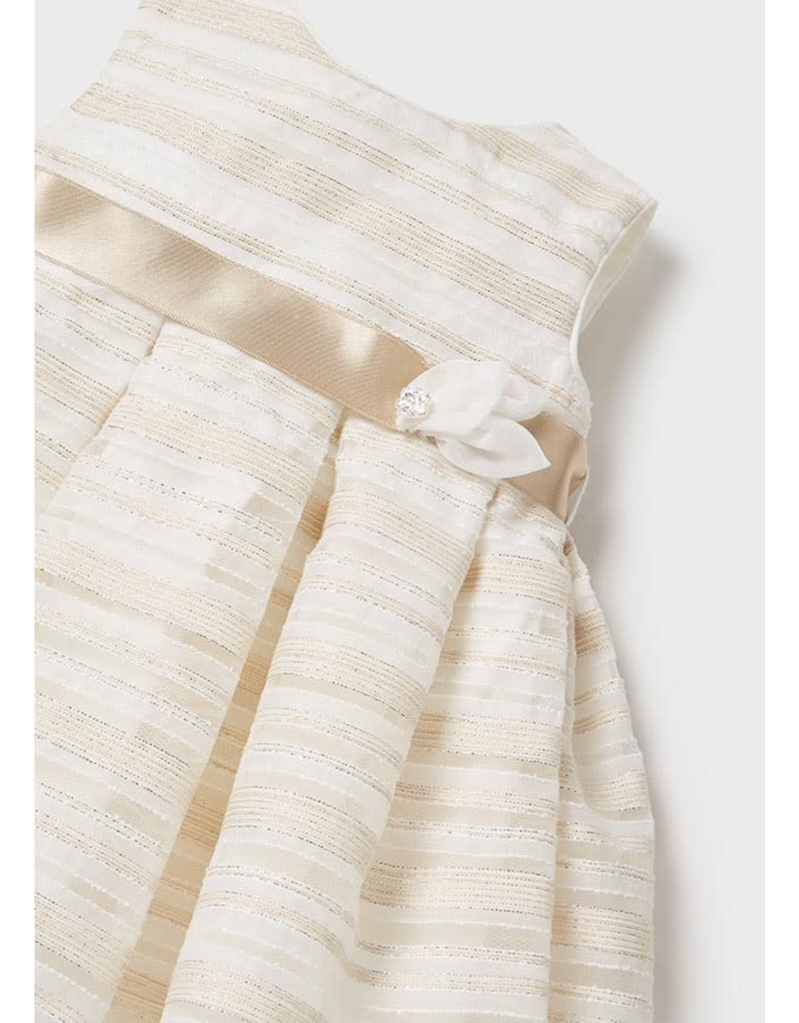 Mayoral Natural Stripe Dress