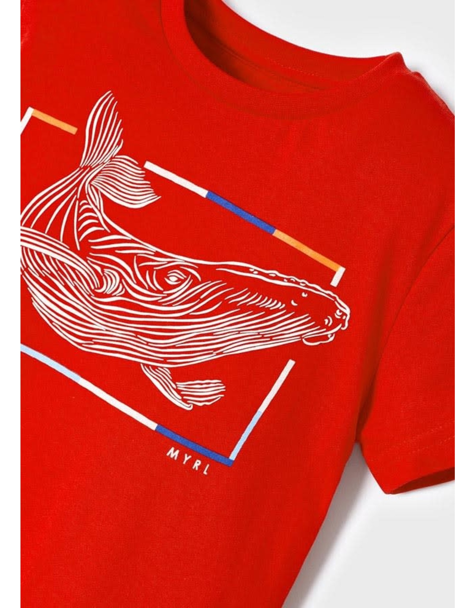 Mayoral Red Whale T-Shirt