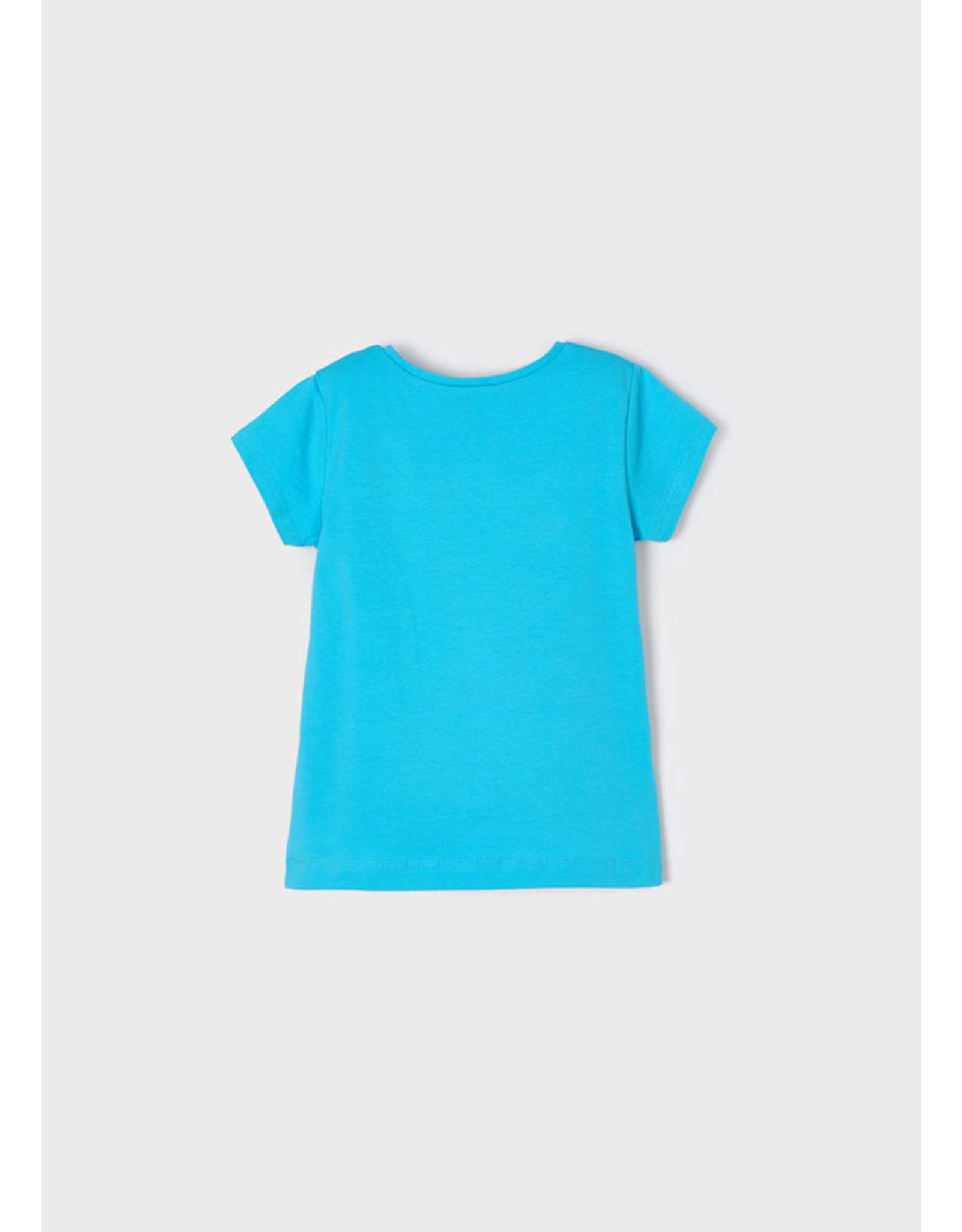 Mayoral Turquoise Kitty T-Shirt