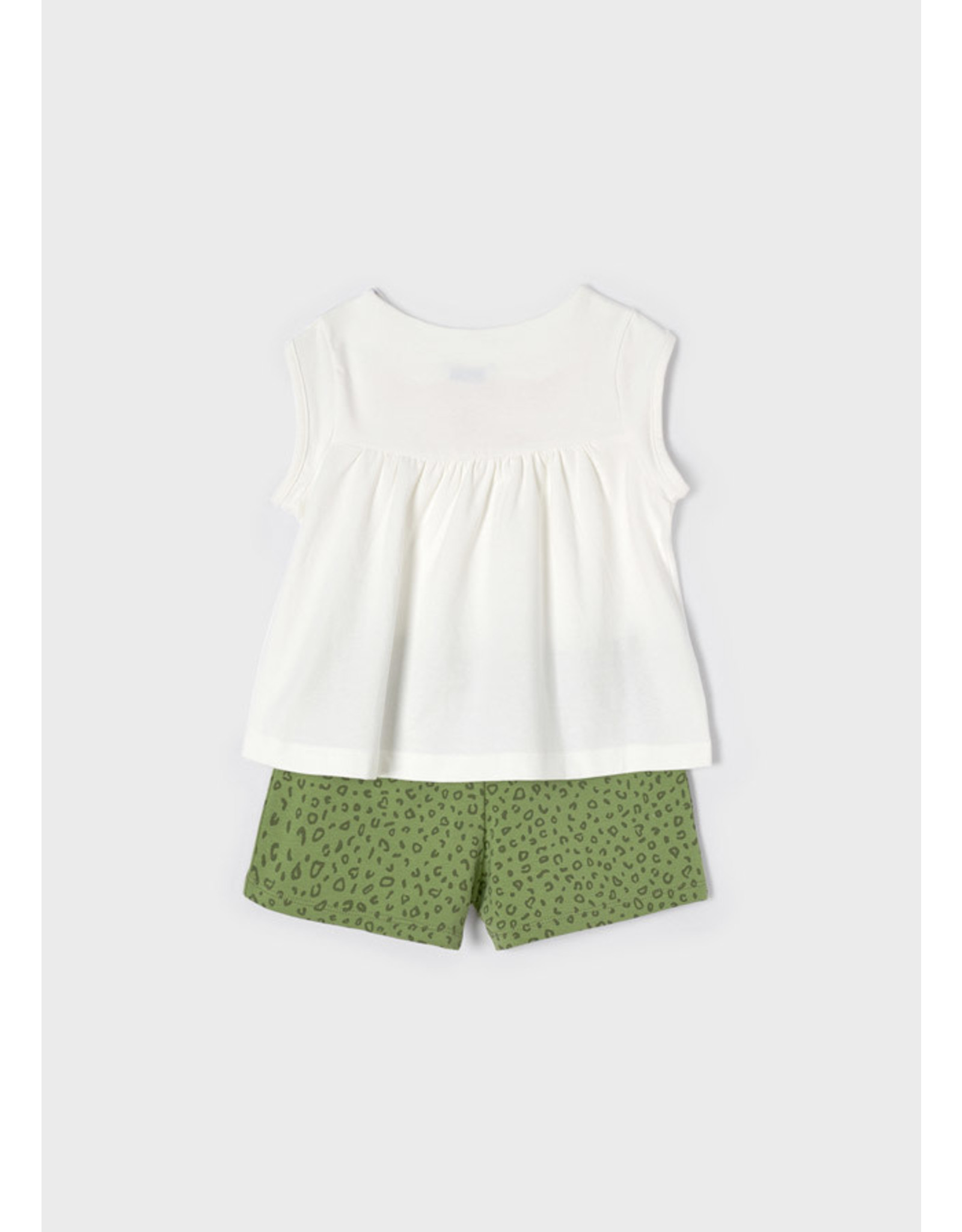 Mayoral Olive Shorts & Tank Set