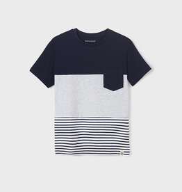 Mayoral Navy Color Block T-Shirt