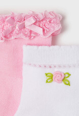 Mayoral Rose 2pc Set Floral Socks