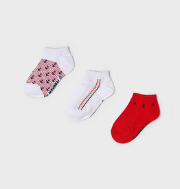 Mayoral Red 3 Short Socks Set