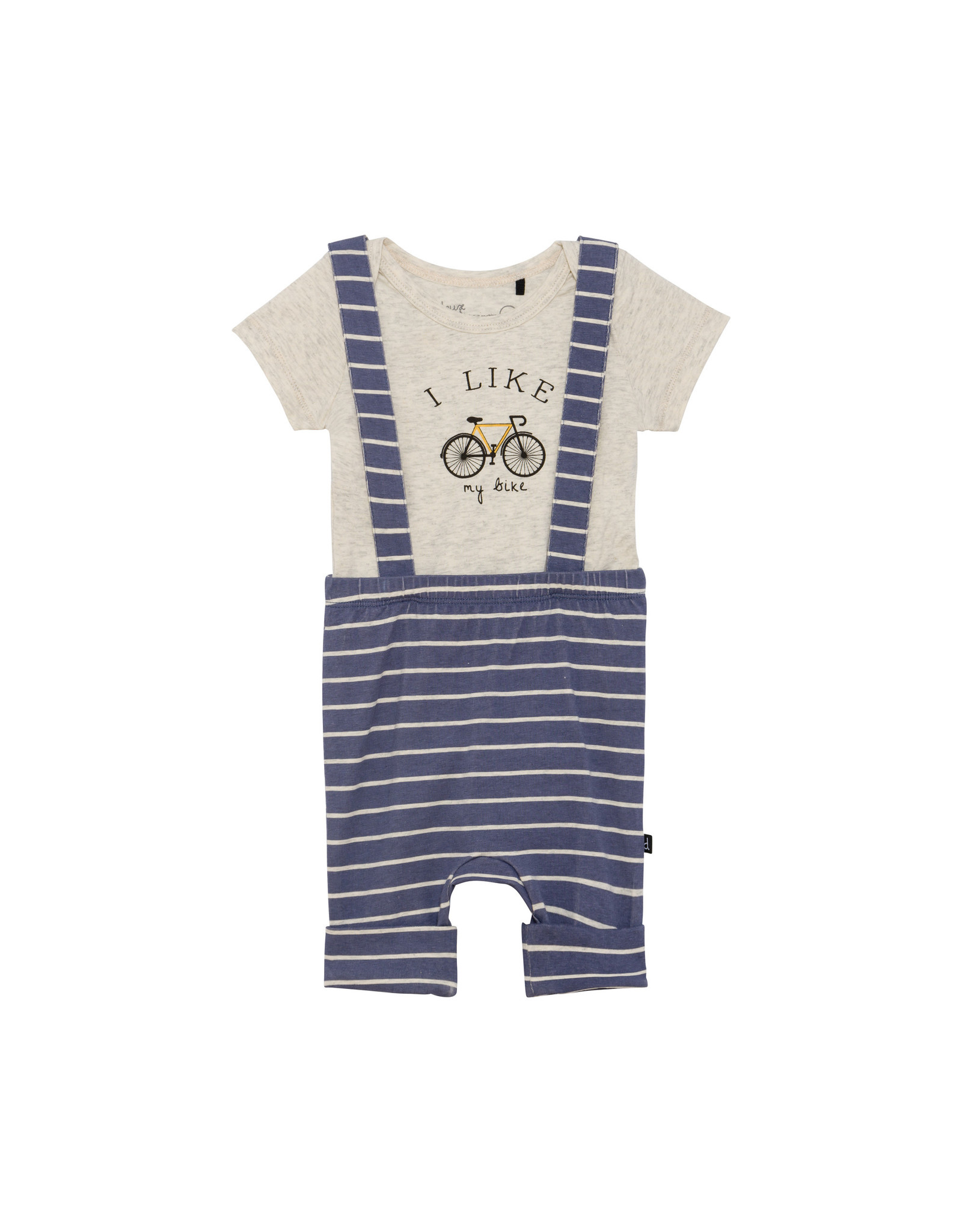 Deux Par Deux "I Like My Bike" Bodysuit & Short Set